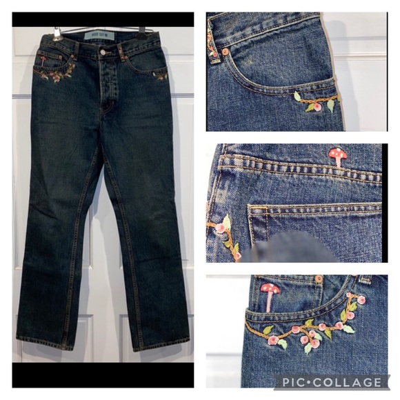 GAP Denim - GAP Floral Embroidered Boot Cut Jeans